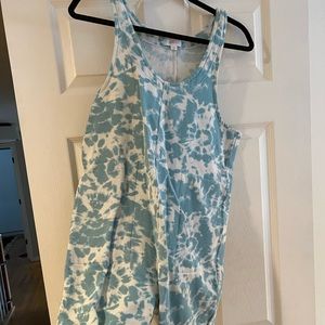 Cozy tie die jumpsuit